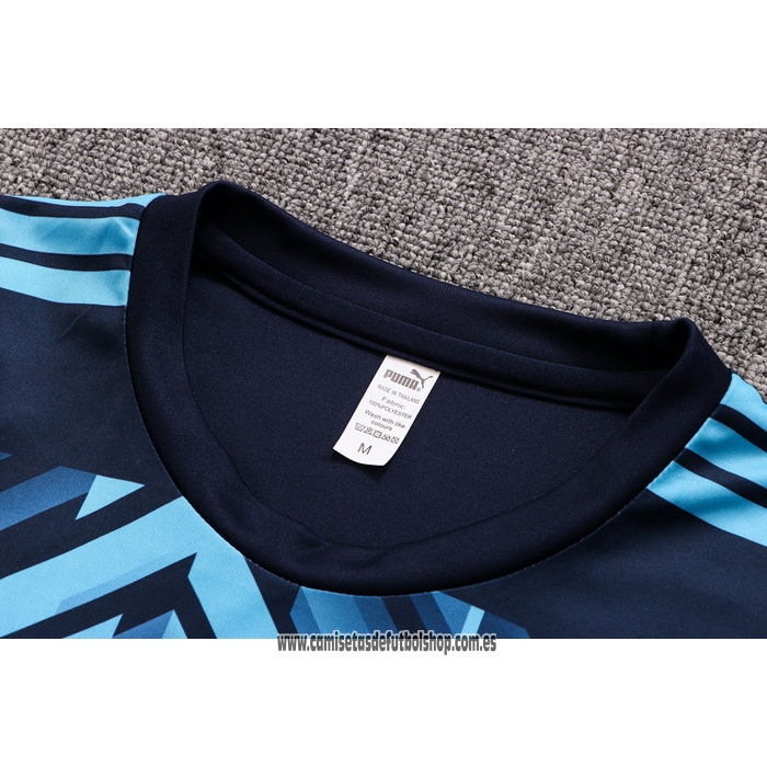 Chandal del Olympique Marsella 22-23 Manga Corta Azul